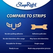 SleepRight Intra-Nasal Breathe Aids Breathing Aids for Sleep Nasal Dilator Snore Reducer - 2 Pack (4 Count)