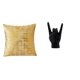 thumbnail image 1 of Funda de almohada,Fundas de cojín para sofá cama,funda de almohada cuadrada,Estatua del gesto de la roca,Estatuas y figuras de dedos con gestos de música rock,Esculturas de resina con, 1 of 8