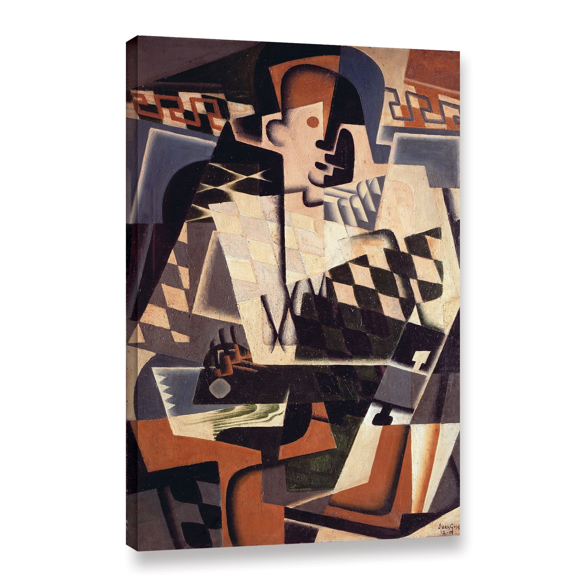 ArtWall Gris Juan's 'Harlequin with a Guitar,1917' Gallery Wrapped ...