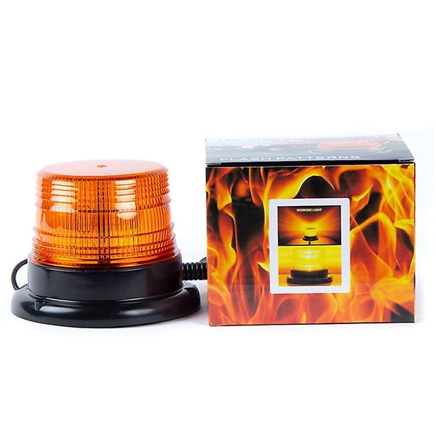 Baliza Led ámbar 12v-80v luz estroboscópica de emergencia señal de advertencia luces ámbar para camión vehículo-baliza estroboscópica luz Banban