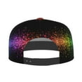 thumbnail image 4 of Gaeub Colorful Sparkling Flat Bill Snapback Hats Baseball Caps with Adjustable for Running Workouts and Outdoor Activities, 4 of 9
