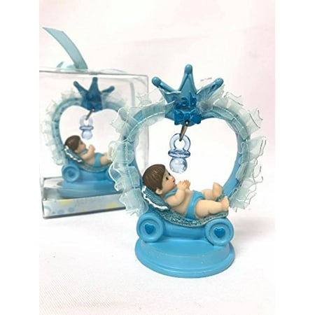 Baby Shower Prince Baby Boy Cake Topper Favor Souvenir 10 Ct