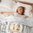 thumbnail image 2 of 12 Year Old Girl Gifts Birthday, Birthday Gifts for 12 Year Old Girls, 12th Birthday Gifts for Girl, Presents for 12 Yr Old Girls, Girls Age 12 Gift Ideas Throw Blanket 60"x50", 2 of 5