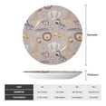 thumbnail image 2 of Balery Safari Animals Print Bone China Decorative Plate Ceramic Dinner Plates Art Crafts with Display Stand-6in, 2 of 6