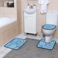 thumbnail image 6 of RMDQTR Shower Curtain and Rug Sets 4pcs Bathroom Sets Includes 12 Free Hooks 66" x 72" Blue Diamond Heart Shower, 6 of 8