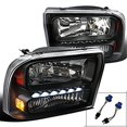 thumbnail image 1 of 1999-2004 Ford F250 LED Headlights - Black, 1 of 1