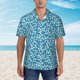 thumbnail image 2 of Balery Beautiful Floral Camisas hawaianas de manga corta para hombre, camisas playeras de corte holgado, camisas de vacaciones con botones,Medium, 2 of 7