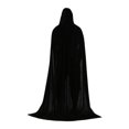 thumbnail image 3 of Cape de Costume de Sorcier Cosplay Halloween avec Capuche pour Femmes Hommes Fête 170cm, 3 of 7