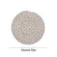 thumbnail image 3 of Ball Trims Woven Rope Mat 1 Pack Heat Protection Round Table Mat For Kitchen Dining Home Cup Glass, 3 of 6