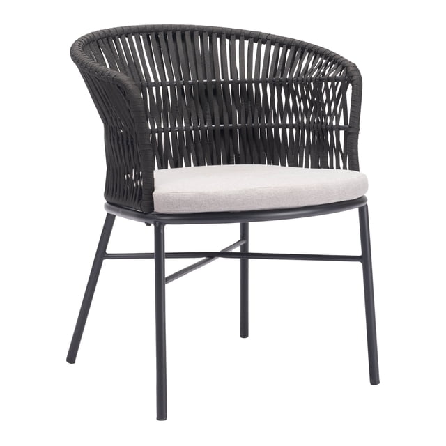 Silla de Comedor Exterior Freycinet Negro - Kessa Muebles