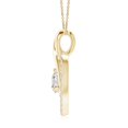thumbnail image 2 of Angara Natural Diamond Necklace - Diamond Heart Pendant with Infinity Loop in 14K Yellow Gold for Women, 2 of 8
