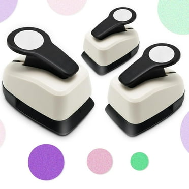 3pcs Circle Punch Set, 1 inch Circle Hole , 5/8''  Punches, 3/8'' Crafting Hole Puncher for Crafts