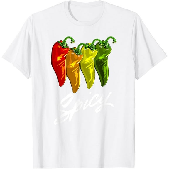 Chili Pepper T-ShirtMen's and women's pure cotton short-sleeved shirts