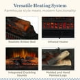 thumbnail image 6 of Country Living 27 inch Electric Log Set | 1000 Sq Ft Heater - Log Insert with Infrared Flames, 6 of 8