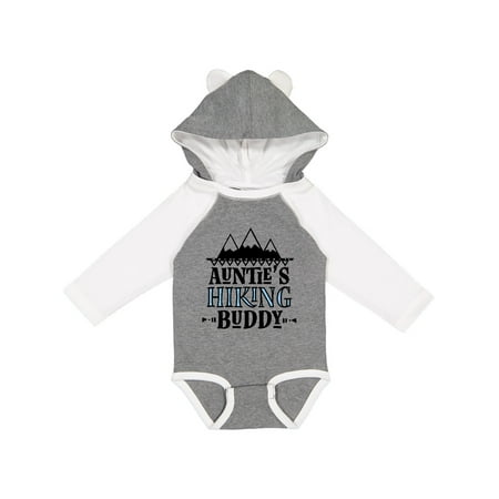 

Inktastic Auntie Hiking Buddy Hiker Gift Baby Boy Long Sleeve Bodysuit