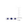 thumbnail image 3 of 4.96 (Ctw) Lab-Created Blue and White Sapphire Ring in Sterling Silver for Women, 3 of 6