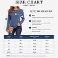 thumbnail image 5 of Women's Long Sleeve Ribbed Knit Tops Crew Neck Lace Crochet Casual Tunic Shirts for Fall Daily Work Wear, 5 of 7