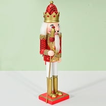 FONDOTIN 1 Set Small Nutcracker Red Wooden Soldier for Christmas Decorative Ornament