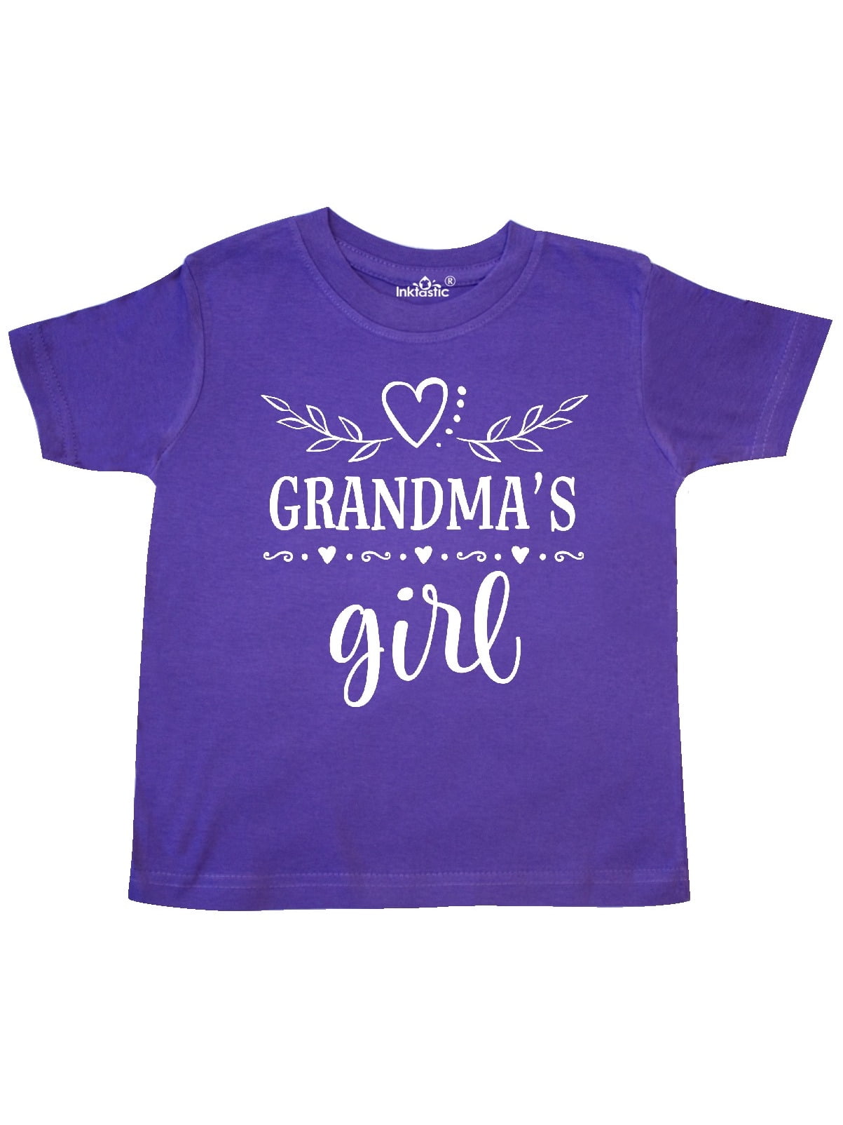 INKtastic - Grandma Girl Gift for Granddaughter Toddler T-Shirt ...