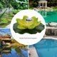 thumbnail image 5 of Lámpara flotante de flor de loto que cambia de color con energía solar a prueba de agua, color amarillo claro, 5 of 8
