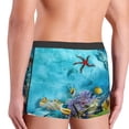 thumbnail image 3 of Goofa Corals and Tropical Fish Printed Men's Boxer Briefs Underwear, Moisture-Wicking Underwear, Trunk,Soft and Breathable Cotton Underwear-Medium, 3 of 9