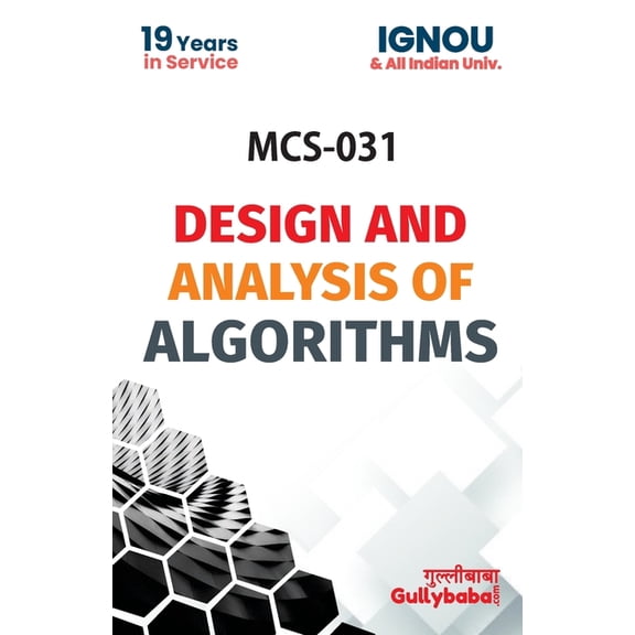MCS-031 Design And Analysis Of Algorithm, (Paperback)