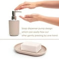 thumbnail image 5 of Moss & Stone 6 pcs Bathroom Accessories Set, Bathroom Decor Sets Includes Soap Dispenser, Toothbrush Holder, Toothbrush Cup, Soap Dish, A Bathroom Accessories Sets Complete (Beige), 5 of 7