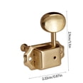 thumbnail image 4 of Electric Guitar Tuning Pegs Key 6-strings Guitars Machine Head Tuners Knob Stringed Instrument Repair Replacing Parts Gold, 4 of 9