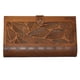 thumbnail image 1 of Bolsa Clutch Rectangulo de Hojas Nogal Forro Beige Borse Della Vittoria Clutch, 1 of 3