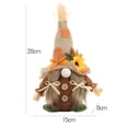 thumbnail image 3 of Vintage Faceless Gnome Scarecrow Decor, Hand Sewn Linen & Straw Fall Thanksgiving Tabletop Figurine, Rustic Farmhouse Mantel Window Sill Display Statue, Lazyguy, 3 of 6
