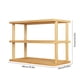 thumbnail image 3 of Estantería de madera de 3 niveles, moderna estantería abierta de bambú, zapatero, expositor multifuncional para sala de estar, dormitorio, oficina, organizador de madera., 3 of 6