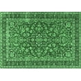 thumbnail image 1 of Ahgly Company Indoor Rectangle Persian Emerald Green Traditional Area Rugs, 4' x 6', 1 of 4