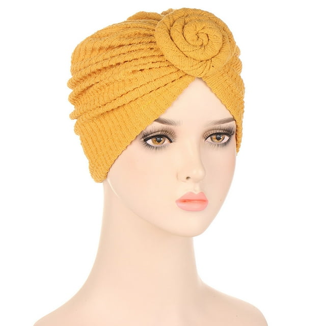 Bonnet Pré-Noué pour Femmes Turbans Nœud Bonnet Chapeaux