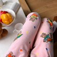 thumbnail image 1 of New Sanrio Hello Kitty Kuromi Melody Cartoon Pants Y2K Women's Home Warmth Plush Sleepwear Pants Kawaii Girls' Casual Pants Gift, 1 of 4