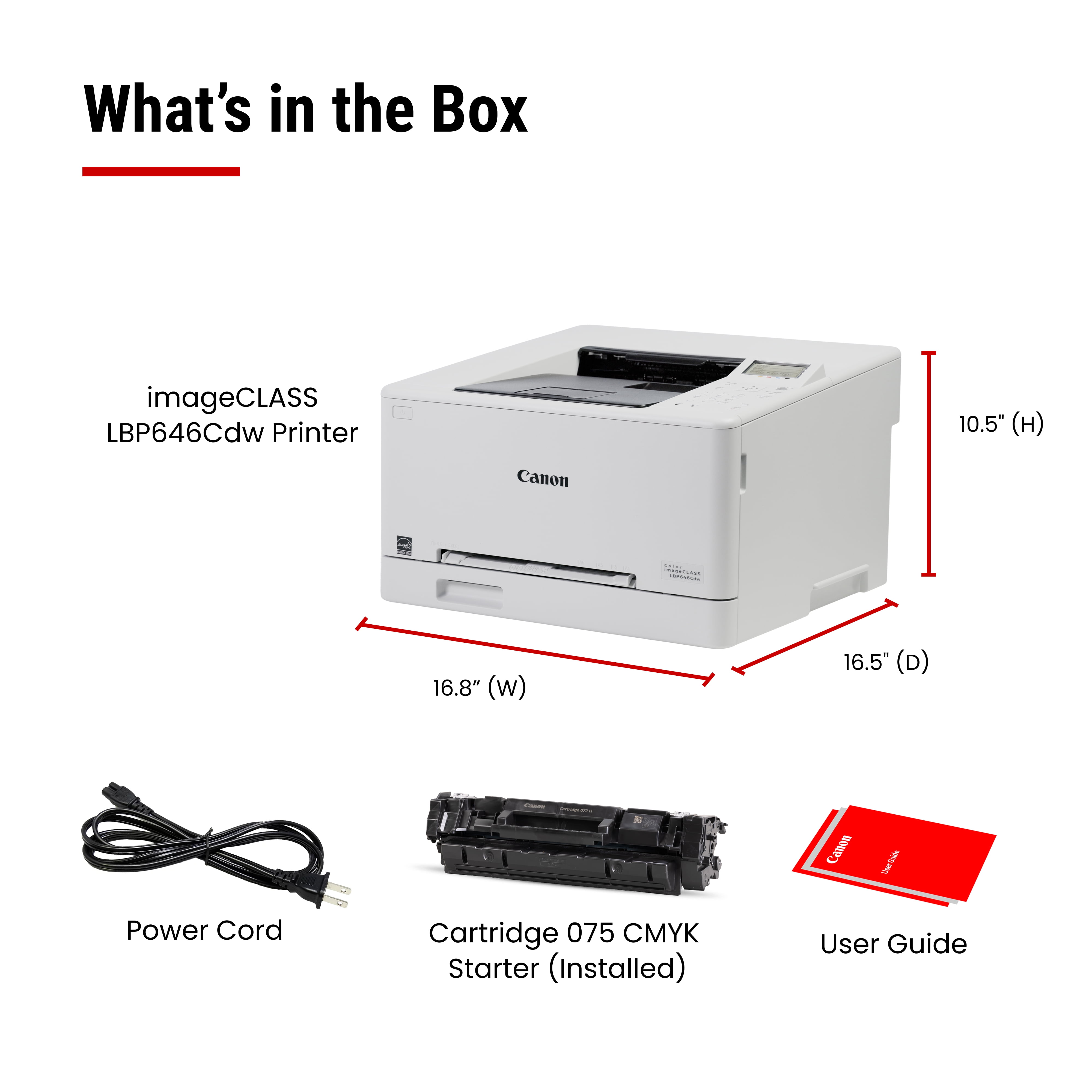 Canon LBP646Cdw Laser All-in-One Color Printer