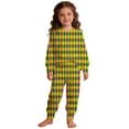 thumbnail image 4 of Tfken Girls Child Toddler Outfit Sets Comfy Soft Holiday Daily Girls Tops With Pants Set Comfortable Fashion Plaid Long Sleeve Children Lightweight Outfit Size 3-4 Years, 4 of 4