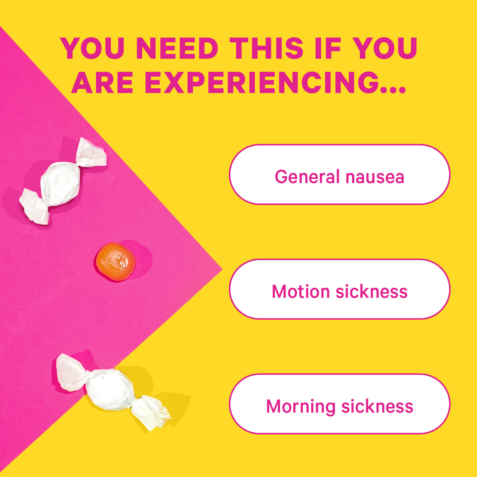 Pink Stork Nausea Sweets: Nausea Relief + Morning Sickness Relief for Pregnancy, Vitamin B6 + Peppermint, 20 Lozenges - image 2 of 6