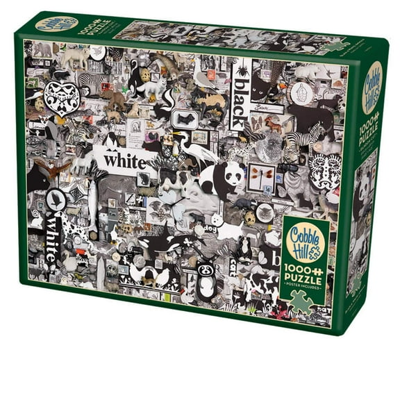 Black and White - Animals 1000-Piece Puzzle