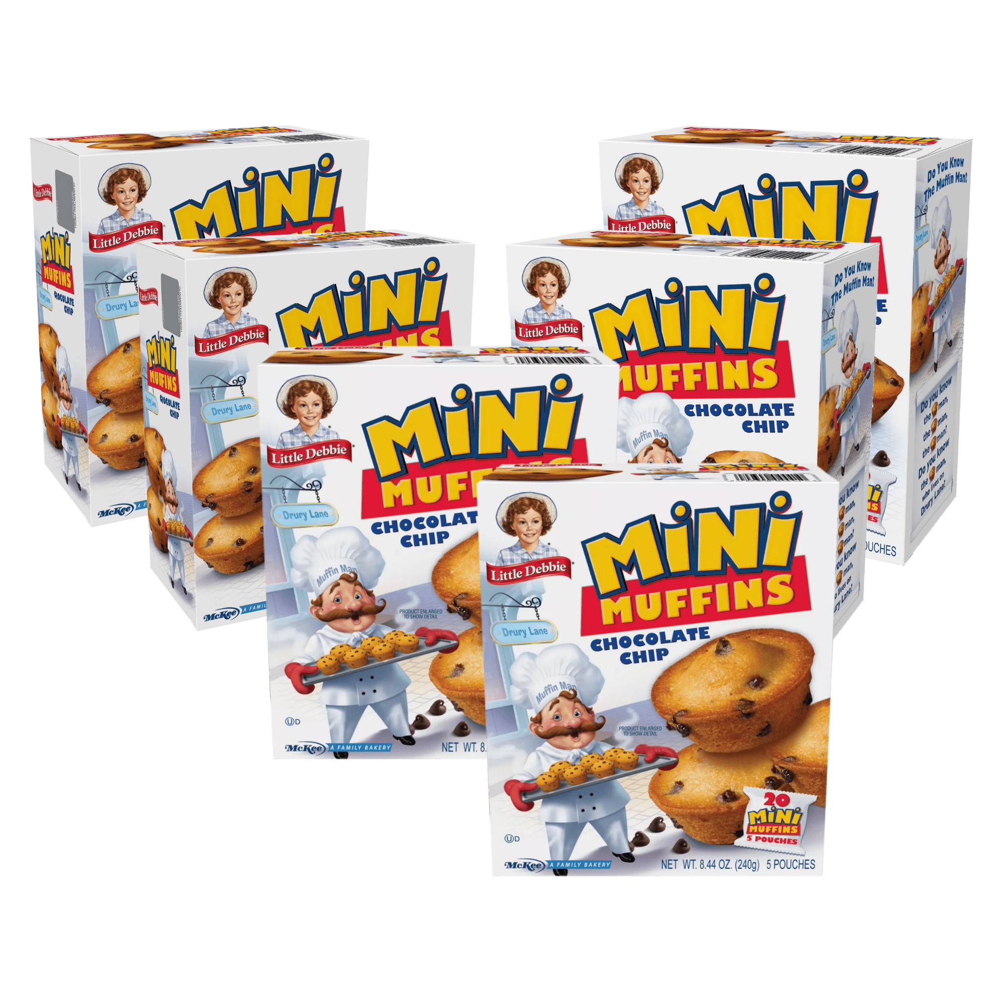 Little Debbie Chocolate Chip Mini Muffins, 6 Boxes - Walmart.com