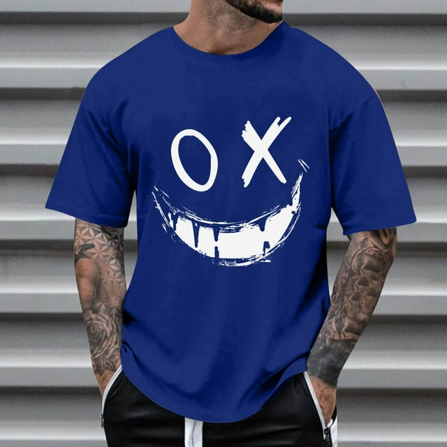 DPTALR T-shirt Imprimé Col Rond Décontracté d'Été pour Hommes