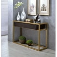 thumbnail image 1 of ACME Yumia Sofa Table in Gold & Clear Glass, 1 of 2