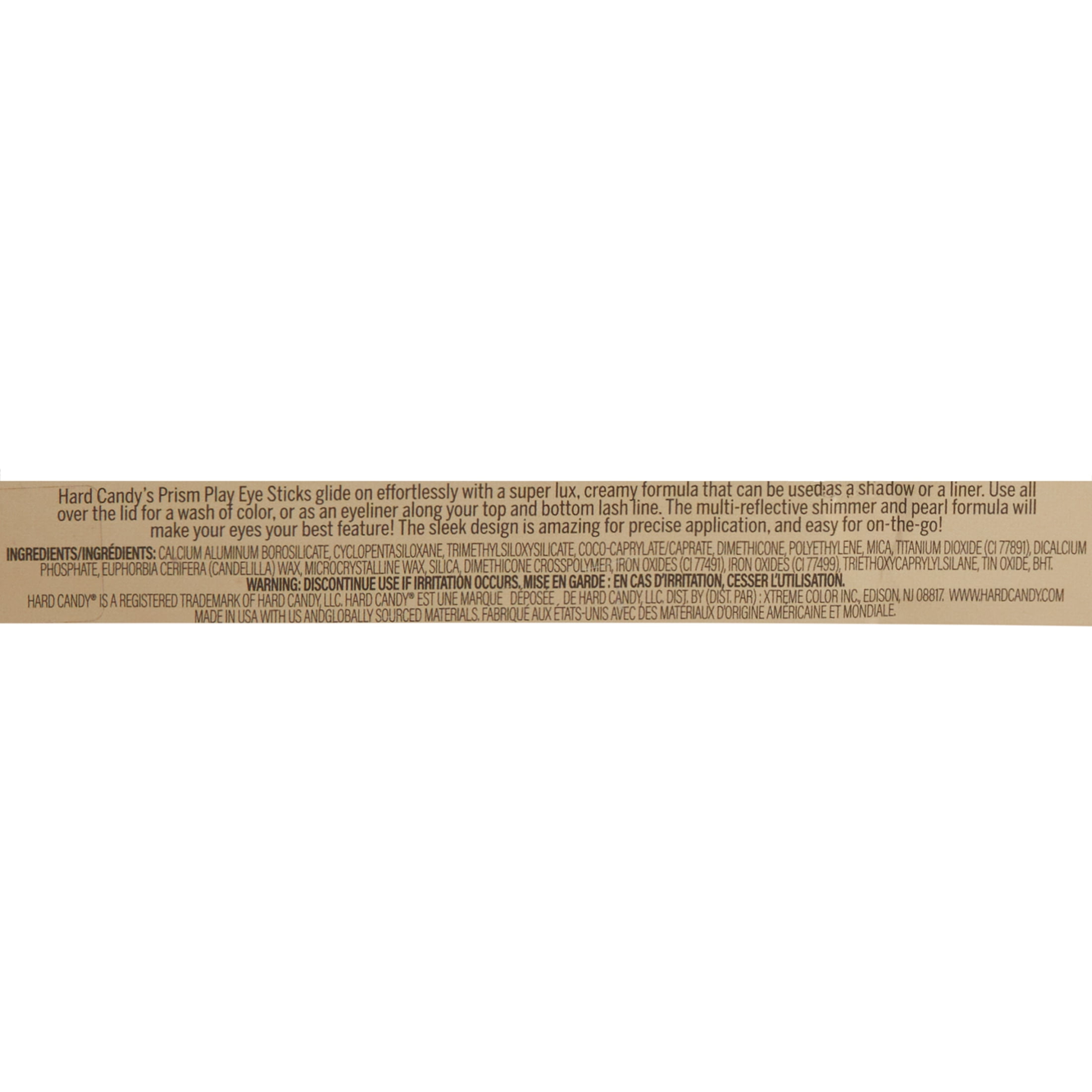 Hard Candy Prism Play Eyeshadow Stick, Gold Shimmer, Getter, 0.038 oz