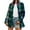 Green##1, variant on jsaierl Women Plaid Shacket Jackets Casual Long Sleeve Loose Lapel Cardigan Jacket Coat With Pocket