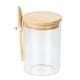 thumbnail image 2 of Recipientes de vidrio Povinmos 550 ml con tapa de bambú y cuchara, 2 of 9