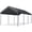 Gray, variant on Walsunny Carport 10 x 20 ft Heavy Duty Carport Car Canopy with Powder-Coated Steel Frame, Portable Garage for Car, Boat, Shelter Party Tent with 180g PE Tarp Gray