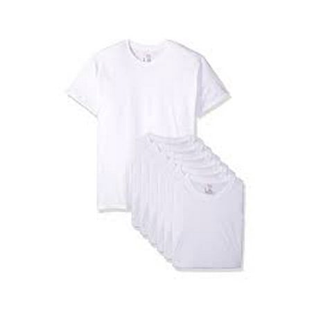 Hanes 6 Pack Premium Original Fit Crew T-Shirts  White  Medium