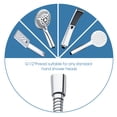 thumbnail image 6 of BRIGHT SHOWERS Shower Hose For Hand Held Shower Heads, 96 Inches Cord Extra Long Stainless Steel Hand Shower Hose, Ultra-Flexible Replacement Part with Brass Insert, Chrome, 6 of 8