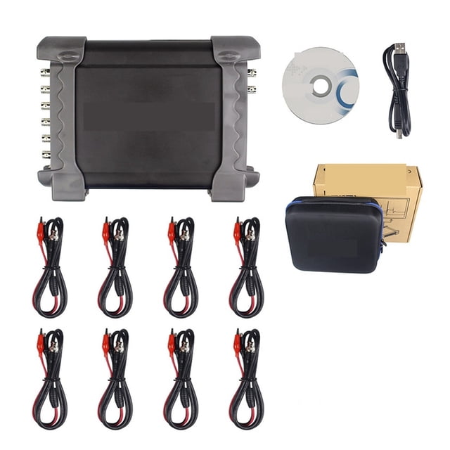 Oscilloscope Probe with Passive Attenuator HT201 1008C Automotive PC Storage USB 8 Channels Programmable Generator ,Long Lasting