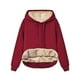thumbnail image 4 of Sudadera Con Capucha Con Bolsillo De Canguro Sólido, Sudadera Con Capucha Informal De Manga Larga Para Otoño E Invierno, Ropa De Mujer, 4 of 4