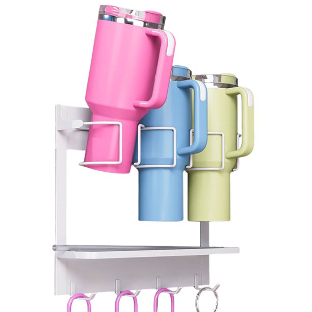 Bottle Organizer Cup Rack Suportador Magnético para 40oz Tumbler () White